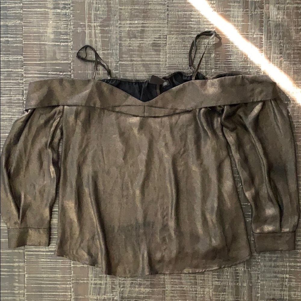 NWOT Bronze Free Press Off the Shoulder Blouse